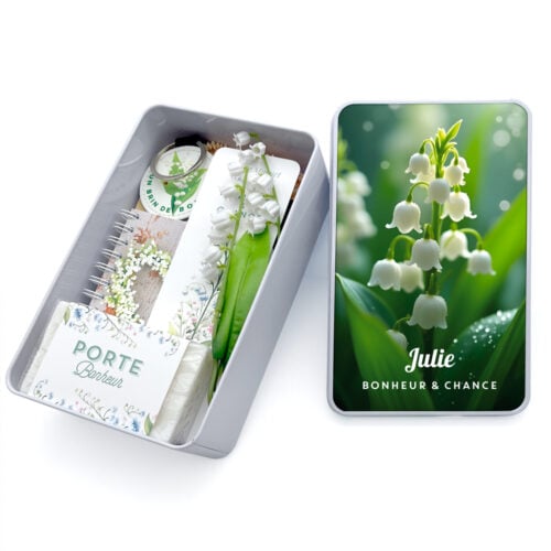 Boîte Muguet rectangulaire - Bonheur et chance