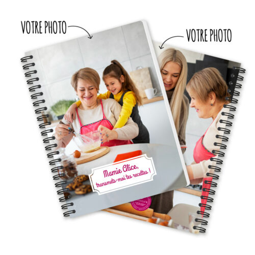 Carnet papier - Mamie, transmets-moi tes recettes !