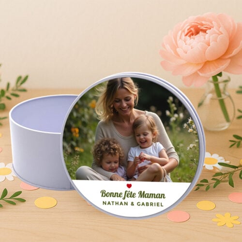 Boîte de métal ronde - Bonne fête Maman – Image 2