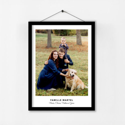 Affiche personnalisée avec cadre - Photo de famille<br> <strong>30 x 40 cm</strong> – Image 3