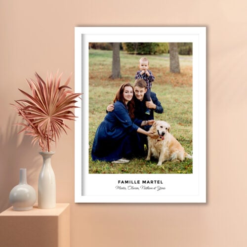Affiche personnalisée avec cadre - Photo de famille<br> <strong>30 x 40 cm</strong> – Image 4