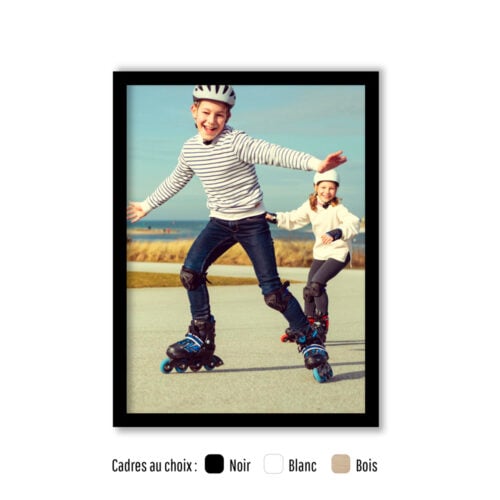Affiche personnalisée avec cadre - Votre photo<br> <strong>30 x 40 cm</strong>