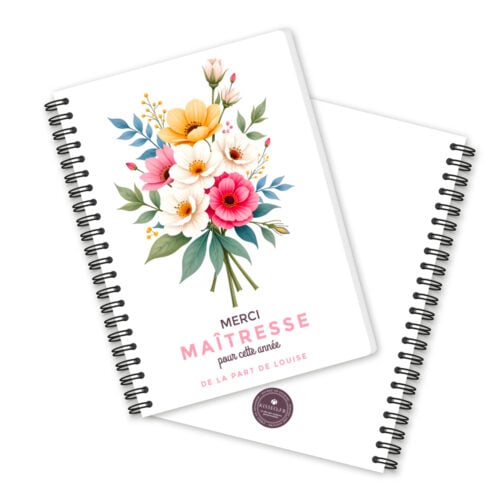 Carnet papier - Merci Maîtresse