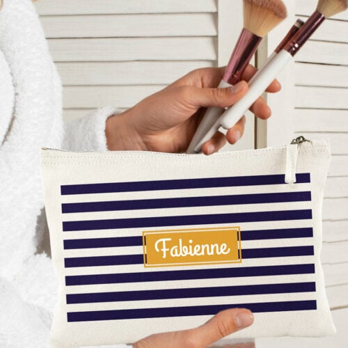 Pochette personnalisée - Rayures avec prénom – Image 2