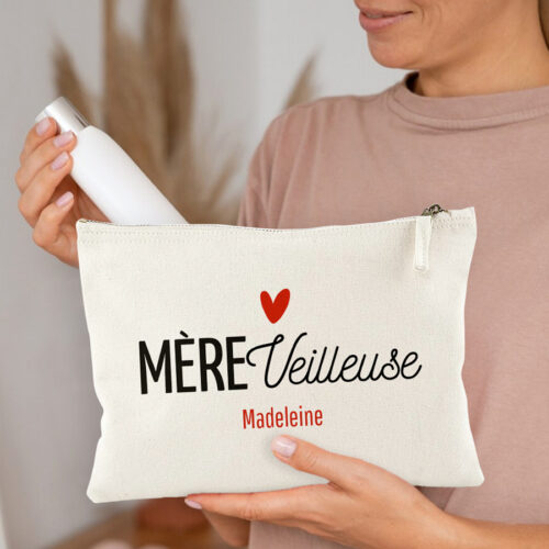 Grande pochette personnalisée - Mère Veilleuse<br> <strong>28 x 20 cm</strong> – Image 2
