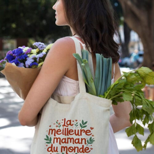Sac cabas personnalisé - Meilleure Maman du monde ! – Image 2