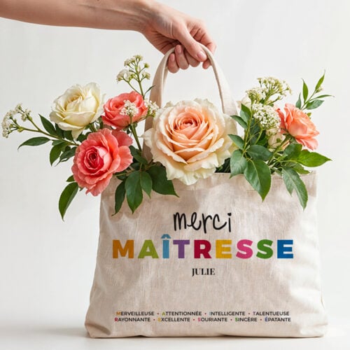 Sac cabas personnalisé - Maîtresse – Image 2
