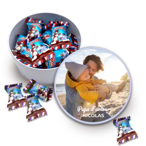 Boîte Ronde Petits Oursons Guimauve – Papa d'amour