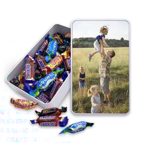 Boîte rectangulaire mini douceurs – Votre photo