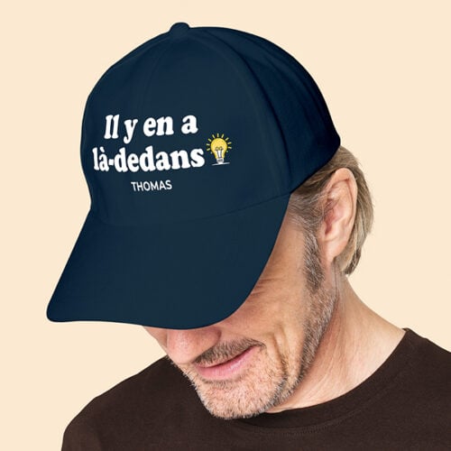 Casquette bleu - Il y en a là-dedans avec prénom – Image 2