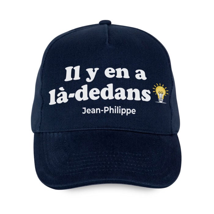 Casquette bleu - Il y en a là-dedans avec prénom