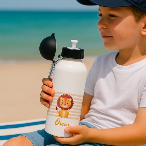 Gourde personnalisée - Petit lion <br> <strong>  600 ml </strong> – Image 2