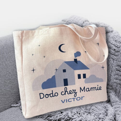 Sac cabas personnalisé - Dodo chez Mamie – Image 2