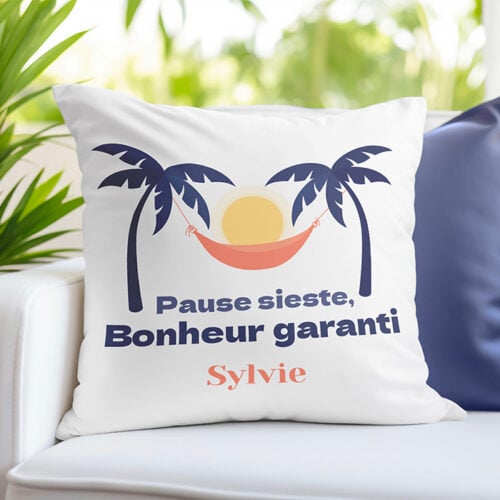 Coussin blanc - Pause sieste – Image 2