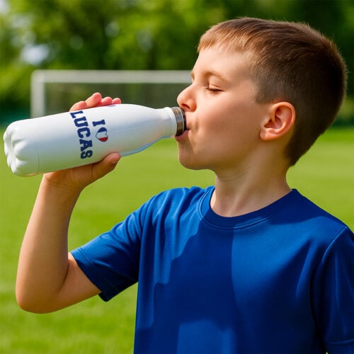 Bouteille isotherme - I love avec prénom <br> <strong>  500 ml </strong> – Image 2