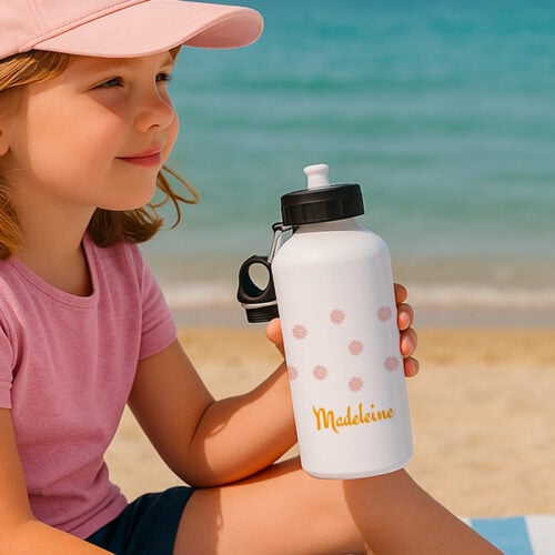 Gourde personnalisée - Petite fleur <br> <strong>  600 ml </strong> – Image 2