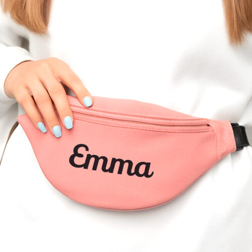 Sac banane rose – Prénom – Image 2