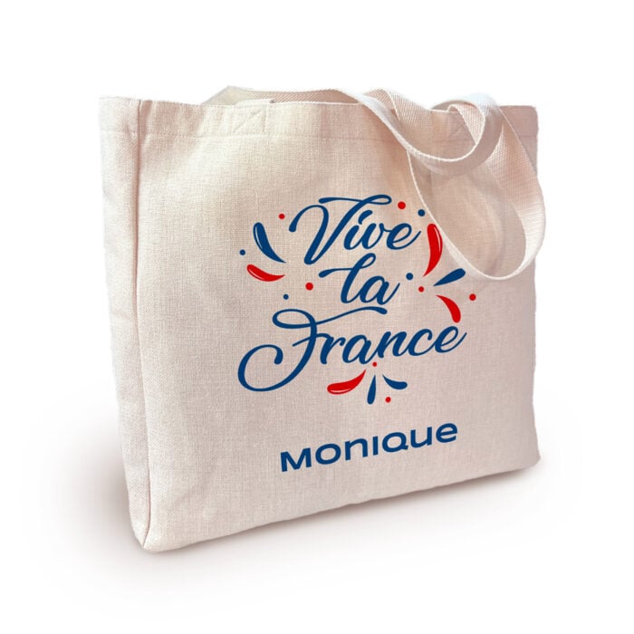 Sac cabas personnalisé - Vive la France !