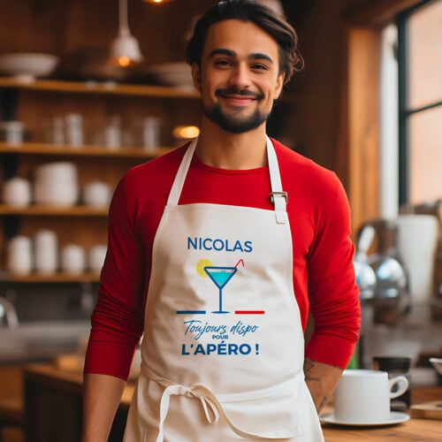 Tablier - Toujours dispo pour l'apéro – Image 2