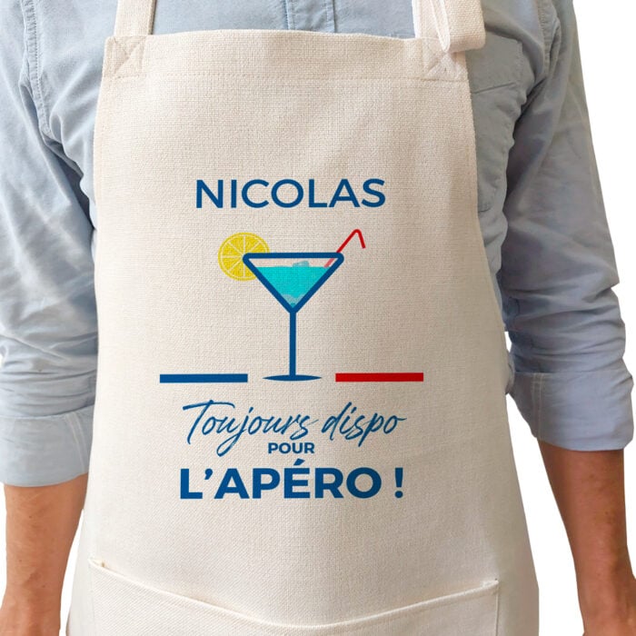 Tablier - Toujours dispo pour l'apéro