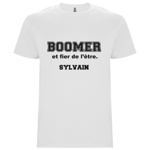 T-shirt blanc - Boomer et fier de l'être