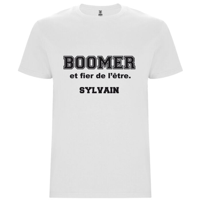 T-shirt blanc - Boomer et fier de l'être
