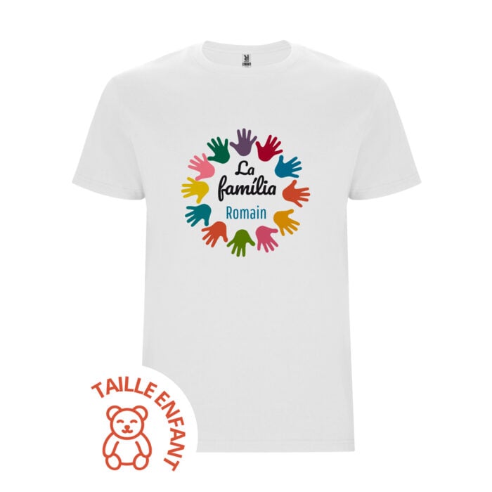T-shirt Enfant blanc - La família !
