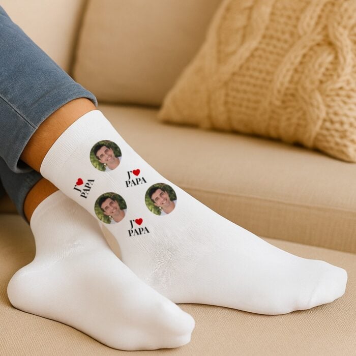Alternative view of Chaussettes personnalisées – J'aime Papa