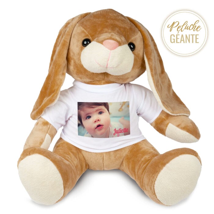 Bunny le grand lapin en peluche – Photo <br> <strong>80 cm</strong>