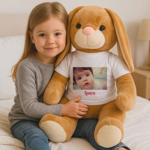 Bunny le grand lapin en peluche – Photo <br> <strong>80 cm</strong> – Image 2