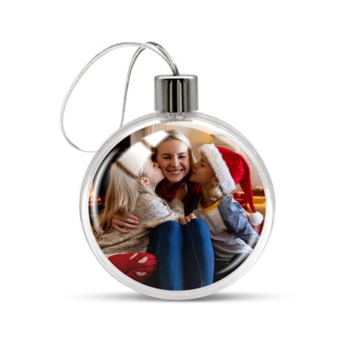 Boule de Noël ronde transparente - Photo