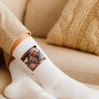 Chaussettes Personnalisées Avec Ta Photo - Cadeau Original Et Drôle Pour Hommes Et Femmes - Impression Haute Qualité, 3 Tailles