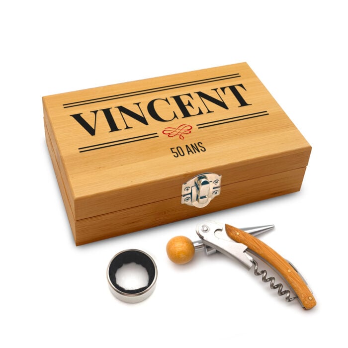 Coffret sommelier - Votre prénom