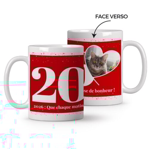 Mug personnalisé - 2026 avec photo