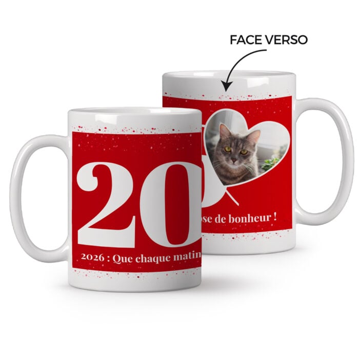 Mug personnalisé - 2026 avec photo