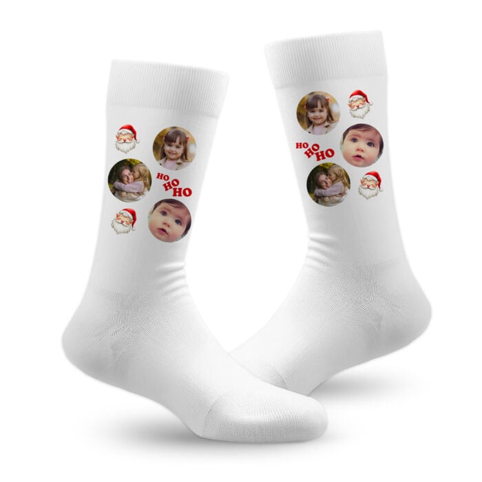 Chaussettes personnalisées – Père Noël avec photos