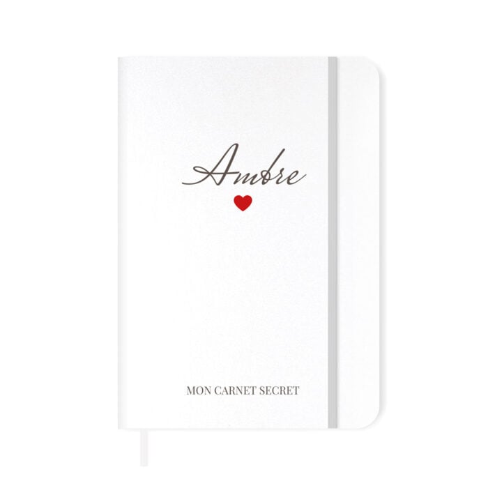 Carnet de notes personnalisé – Prénom avec coeur