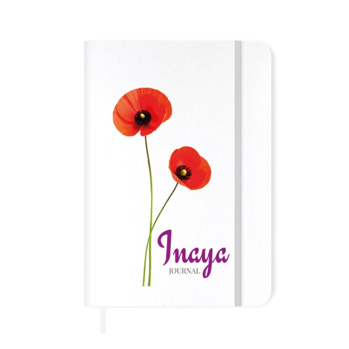 Carnet de notes personnalisé – Journal coquelicots