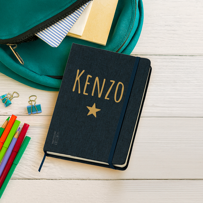 Alternative view of Carnet de notes personnalisé – Prénom avec étoile