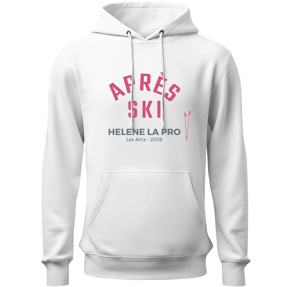 Sweat à capuche blanc - La pro du ski