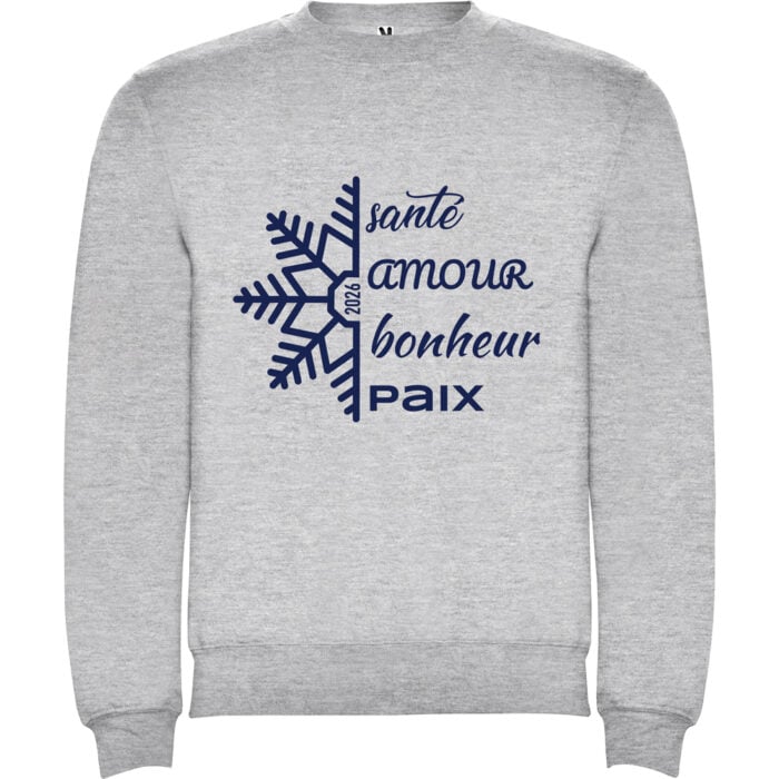Sweat gris - Voeux pour 2026