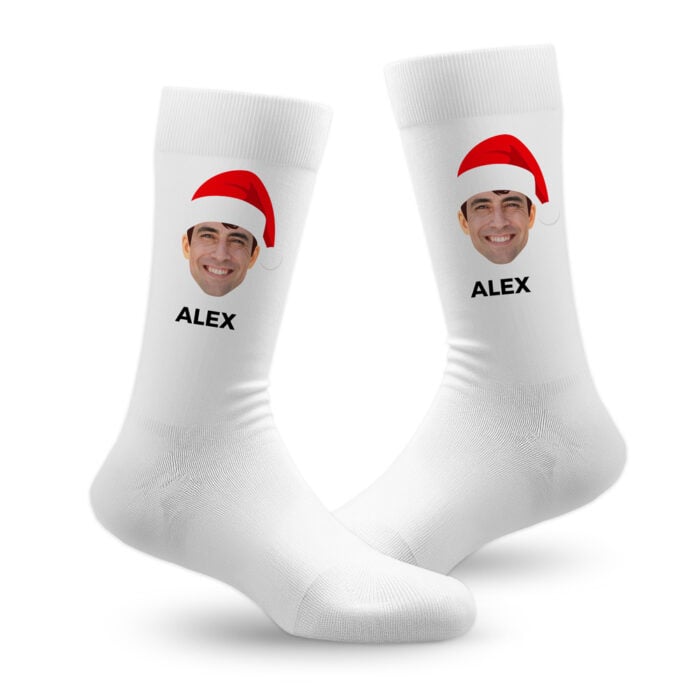 Chaussettes personnalisées – Photo Père Noël