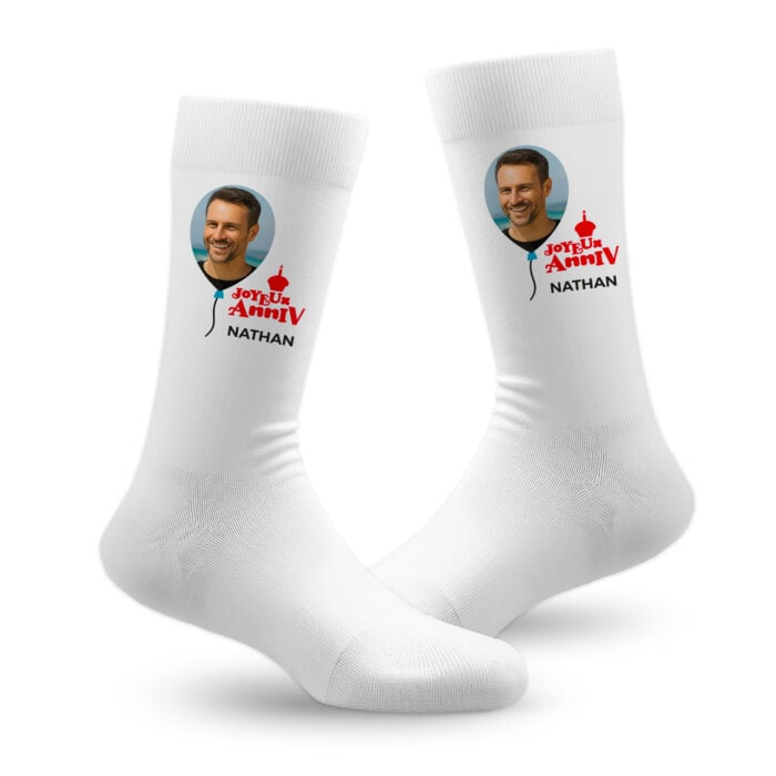 Chaussettes personnalisées – Joyeux Anniv !