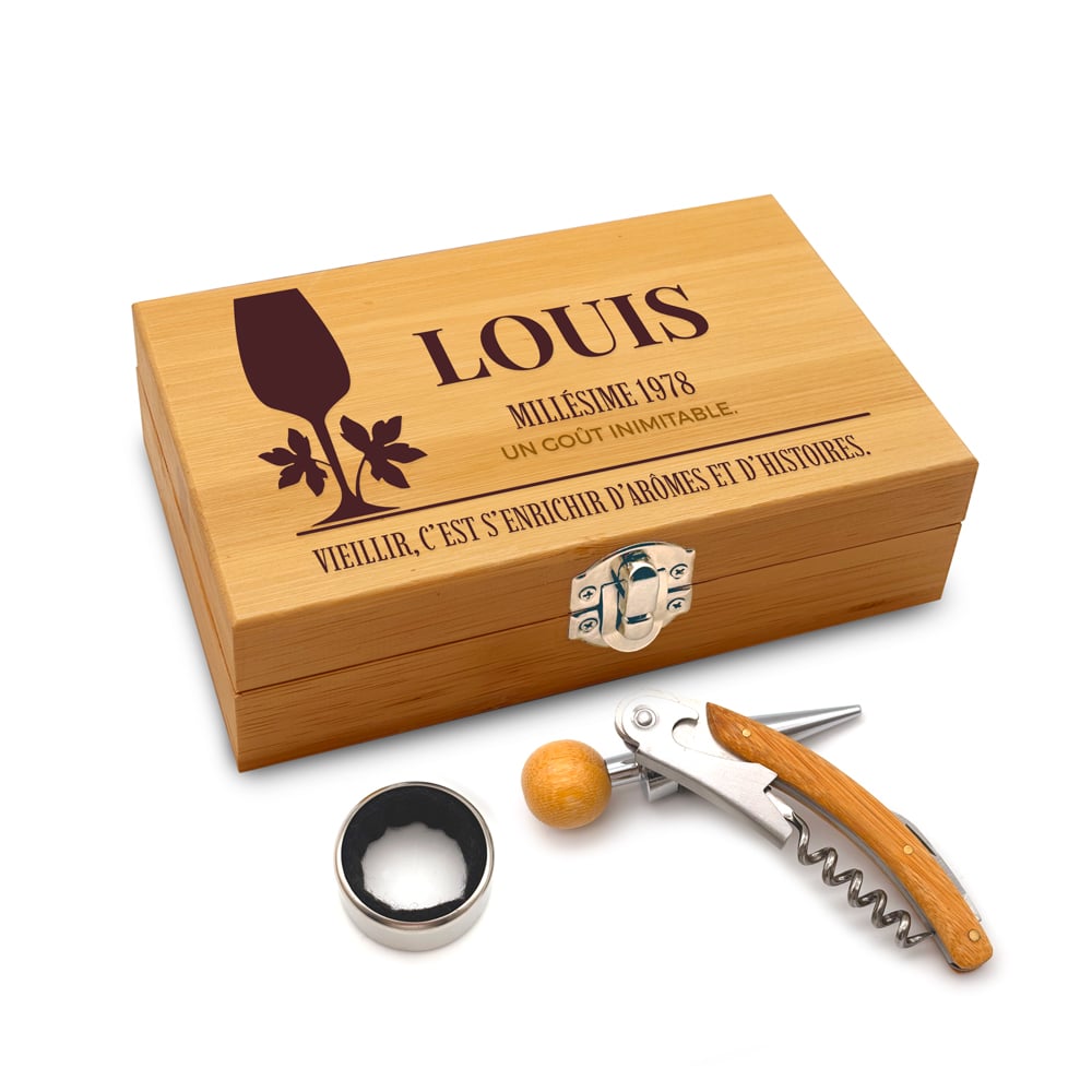 Coffret sommelier - Millésime année de naissance