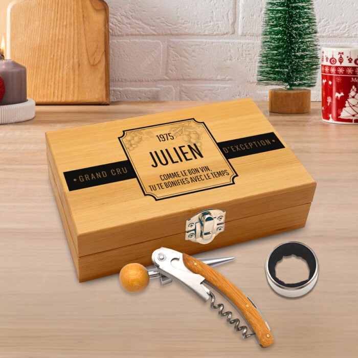 Alternative view of Coffret sommelier - Grand cru année de naissance