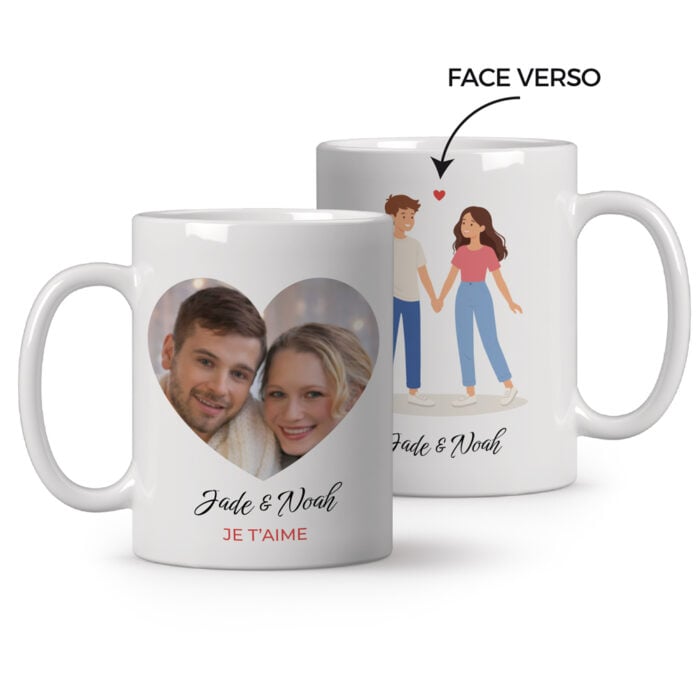 Mug blanc personnalisé - Toujours ensemble !