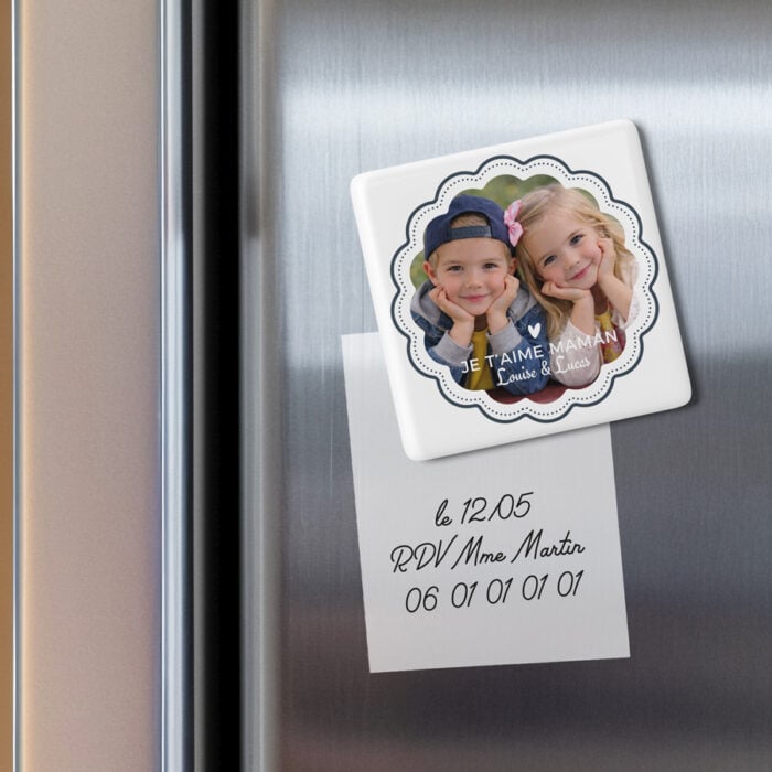 Alternative view of Magnet céramique - Je t'aime Maman