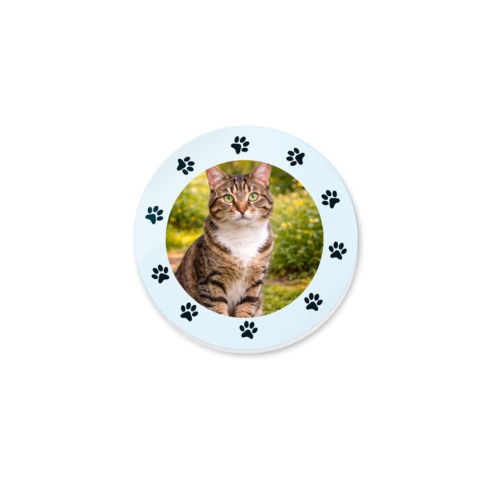Magnet rond - Un amour de chat