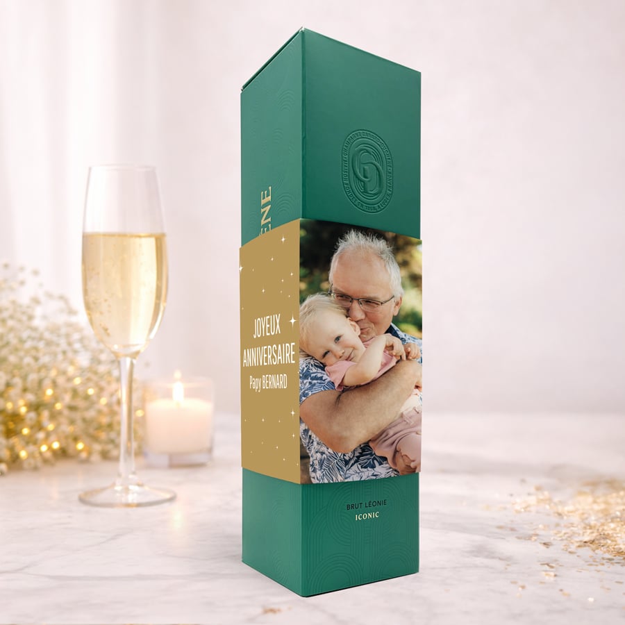 Coffret Champagne - Joyeux anniversaire avec photo – Image 4
