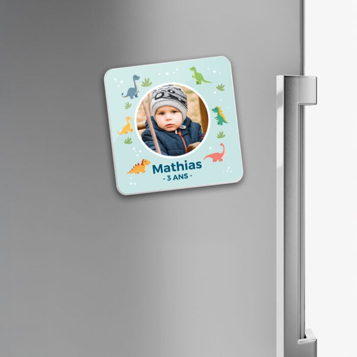 Alternative view of Magnet carré - Les petits dinosaures